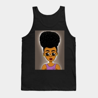 Cute black girl digital art Tank Top